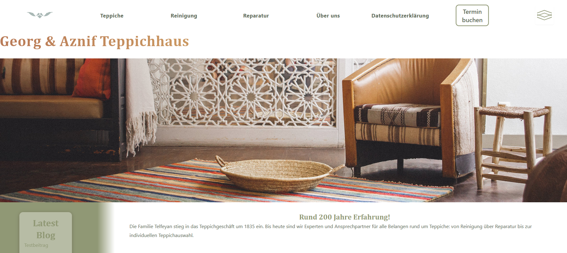 Header and Menu